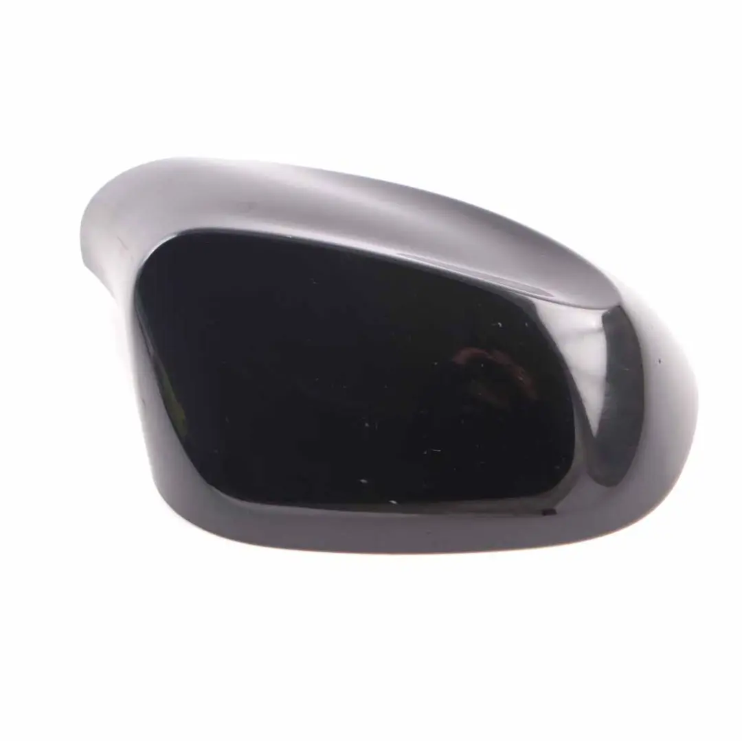 Cover Wing Mirror BMW E81 E87 LCI Right O/S Casing Cap Panel Schwarz 2 Black 668