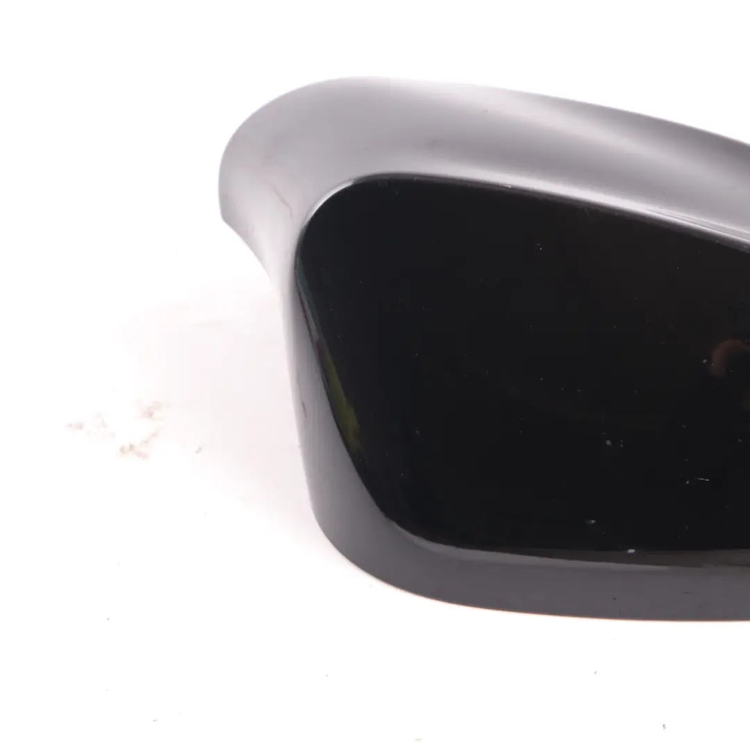 Cover Wing Mirror BMW E81 E87 LCI Right O/S Casing Cap Panel Schwarz 2 Black 668