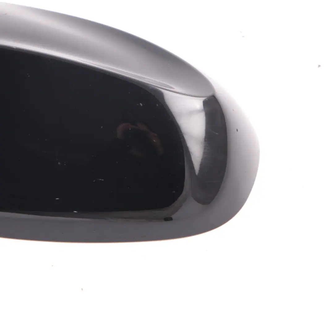 Cover Wing Mirror BMW E81 E87 LCI Right O/S Casing Cap Panel Schwarz 2 Black 668