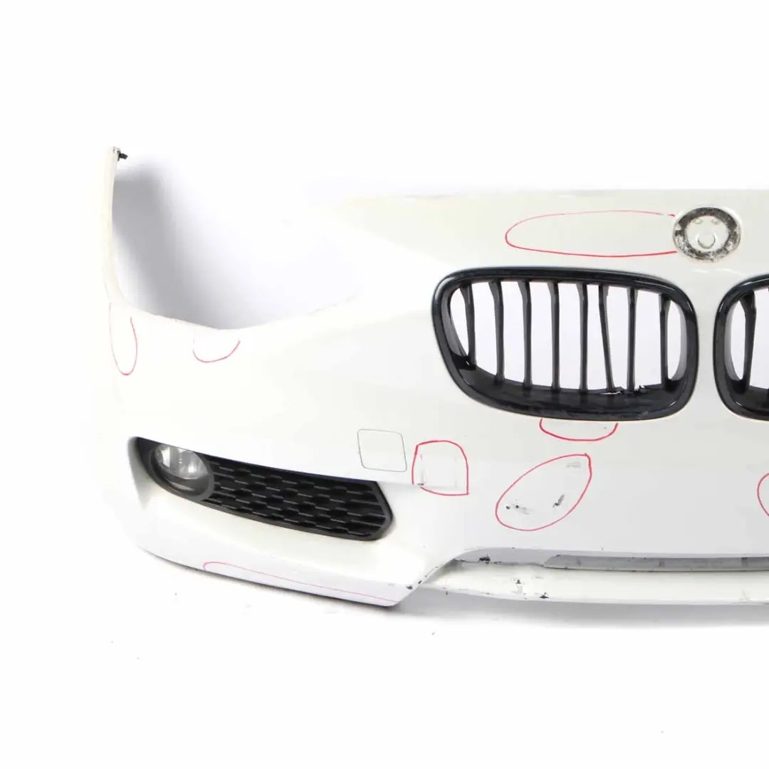 BMW F20 F21 Bumper Front Complete Trim Panel Covering Alpinweiss White - 300