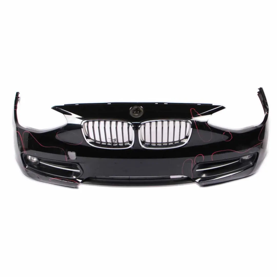 BMW F20 F21 Bumper Front Complete Trim Panel Covering Schwarz 2 Black - 668