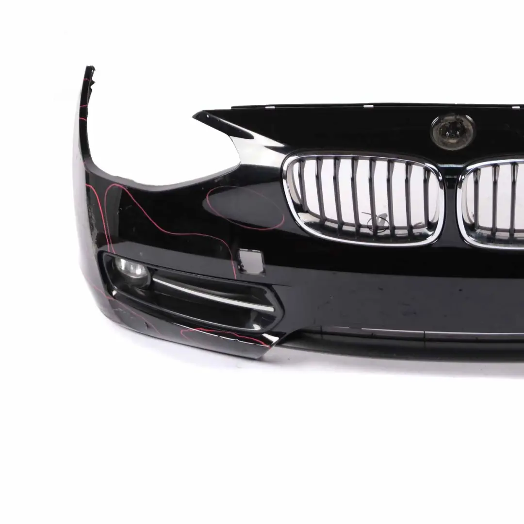 BMW F20 F21 Bumper Front Complete Trim Panel Covering Schwarz 2 Black - 668