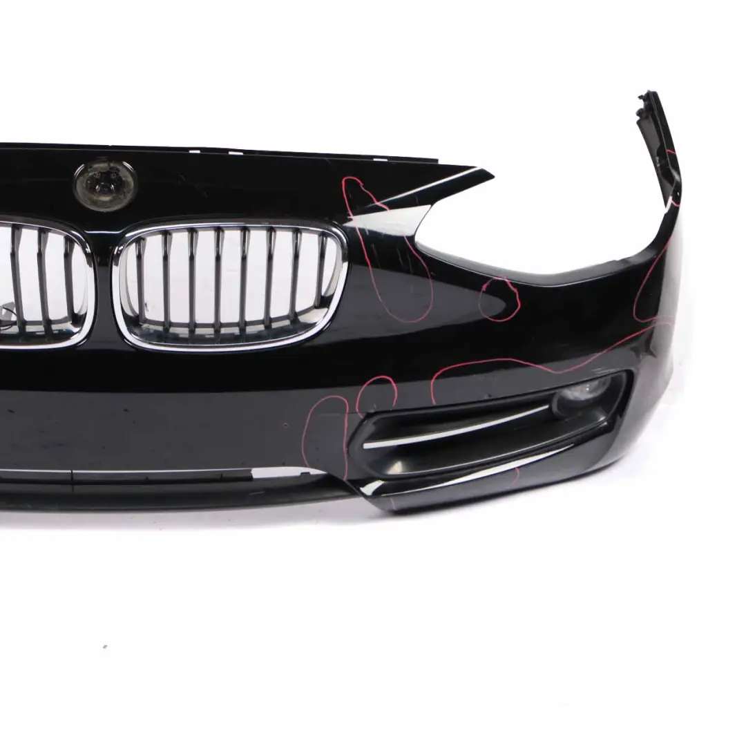 BMW F20 F21 Bumper Front Complete Trim Panel Covering Schwarz 2 Black - 668