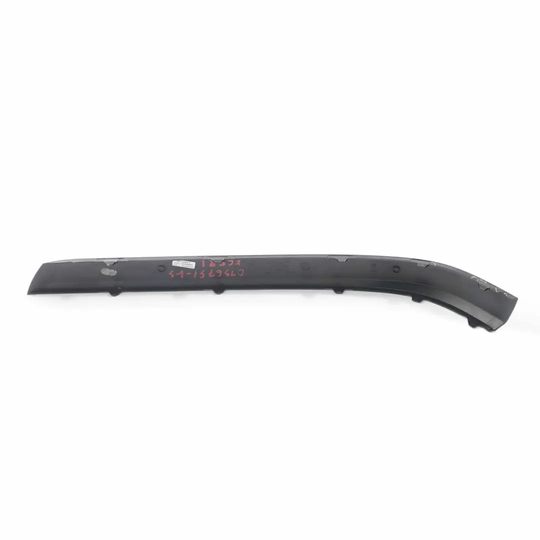 BMW E65 Bumper Guard Strip Rear Left N/S Moulding Black Sapphire - 475 7135605