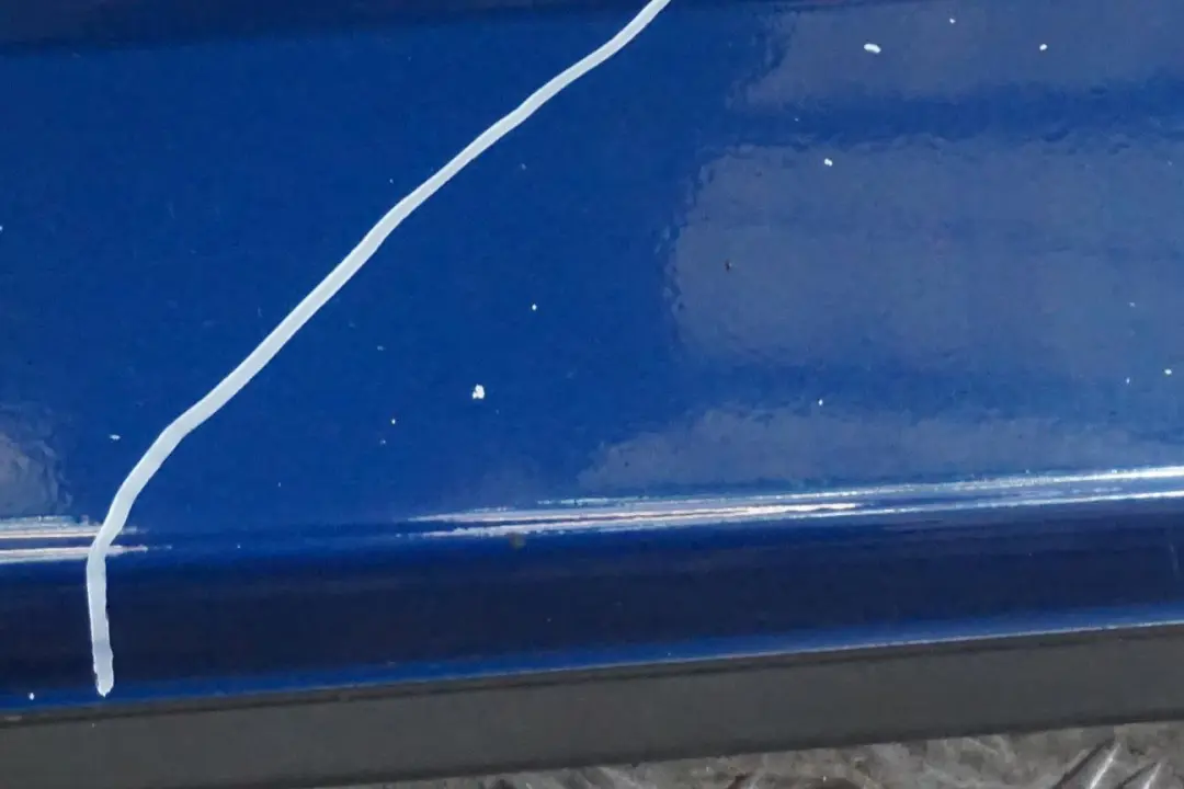 BMW Mini R50 R53 JCW Aerokit Schwellerleiste Schweller Rechts Indi Blue Blau
