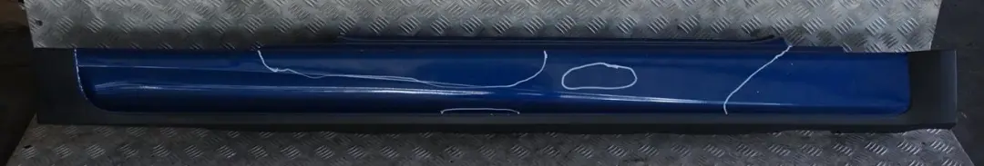  Mini Cooper R50 R53 JCW Aerokit Right O/S Sill Skirt Side Trim Indi Blue