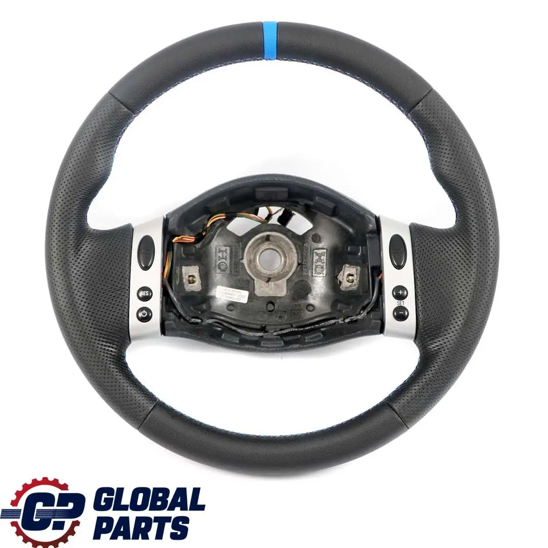 Mini Cooper One R50 R53 NEW Black Leather Sport Steering Wheel Multifunction