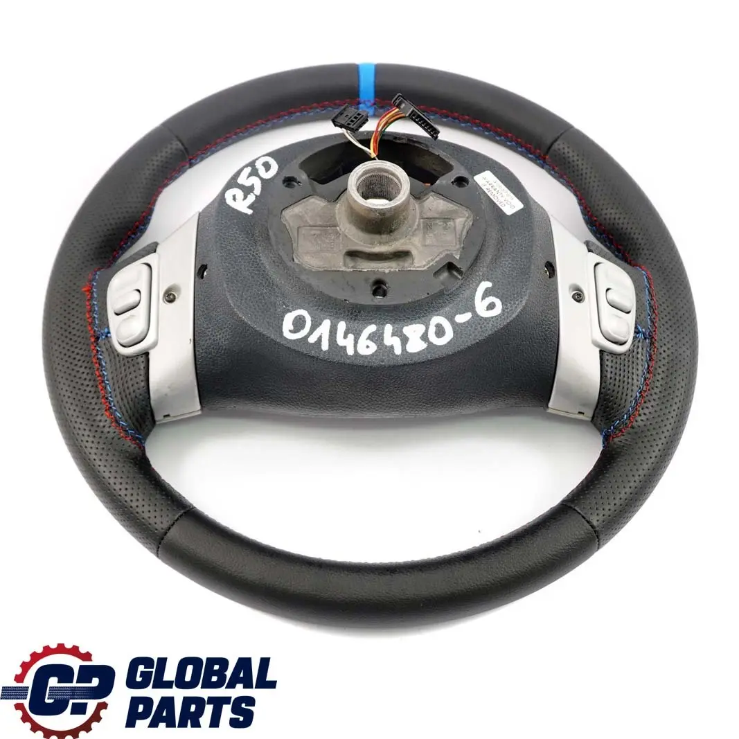 Mini Cooper One R50 R53 NEW Black Leather Sport Steering Wheel Multifunction