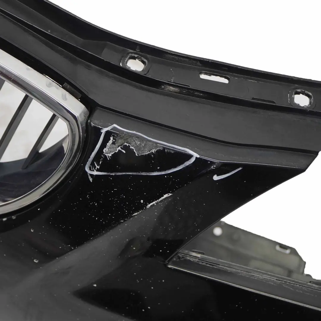 Front Bumper BMW E60 E61 Trim Panel Black Sapphire Metallic - 475