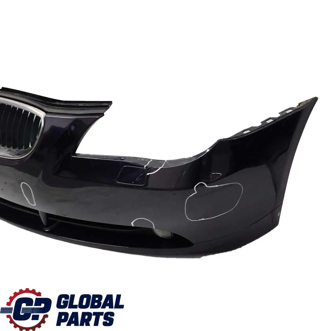 BMW 5 E60 E61 2 Front Bumper Trim Panel Orientblau Orient Blue - 317