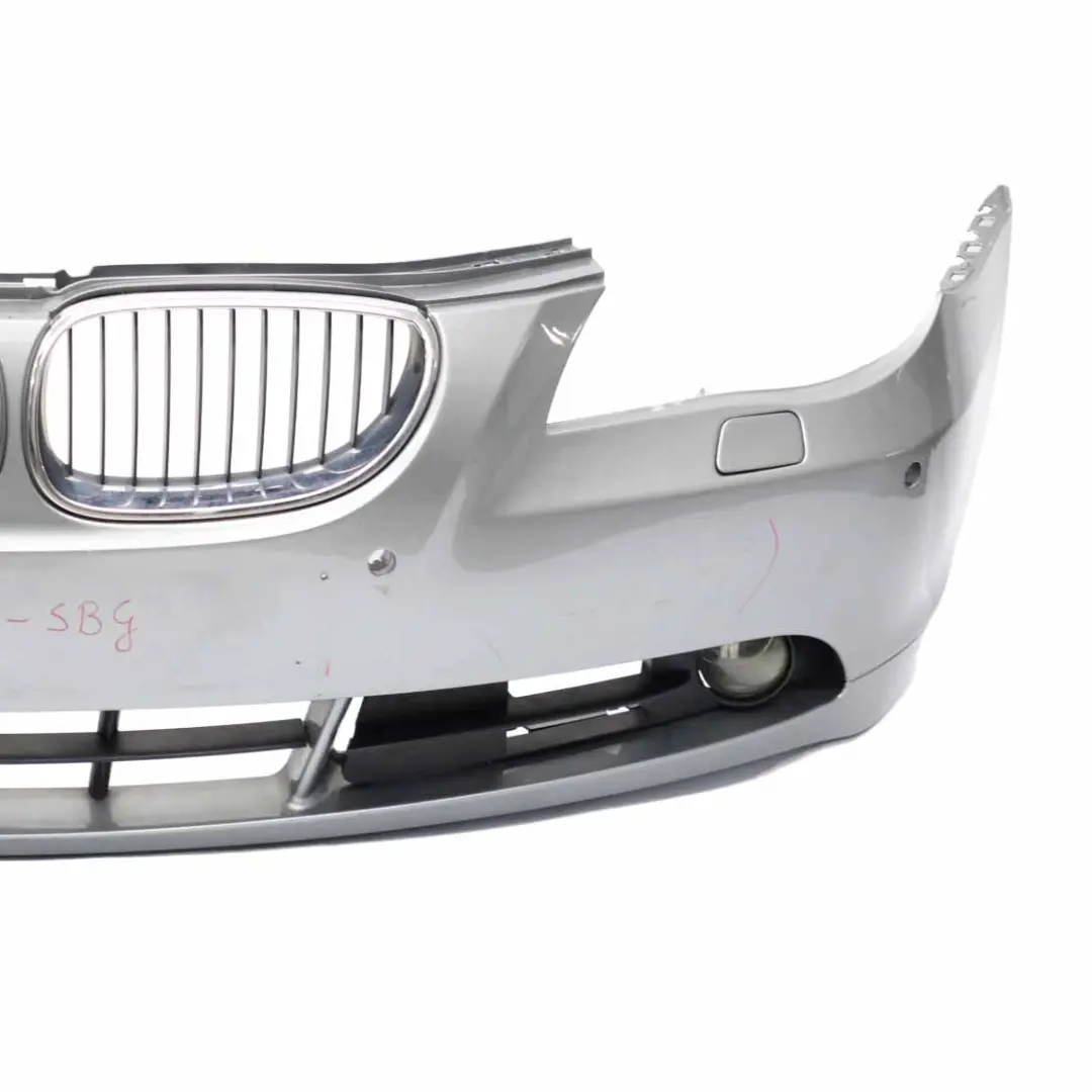 BMW E60 E61 Front Bumper Trim Panel Silbergrau Silver Grey Metallic - A08