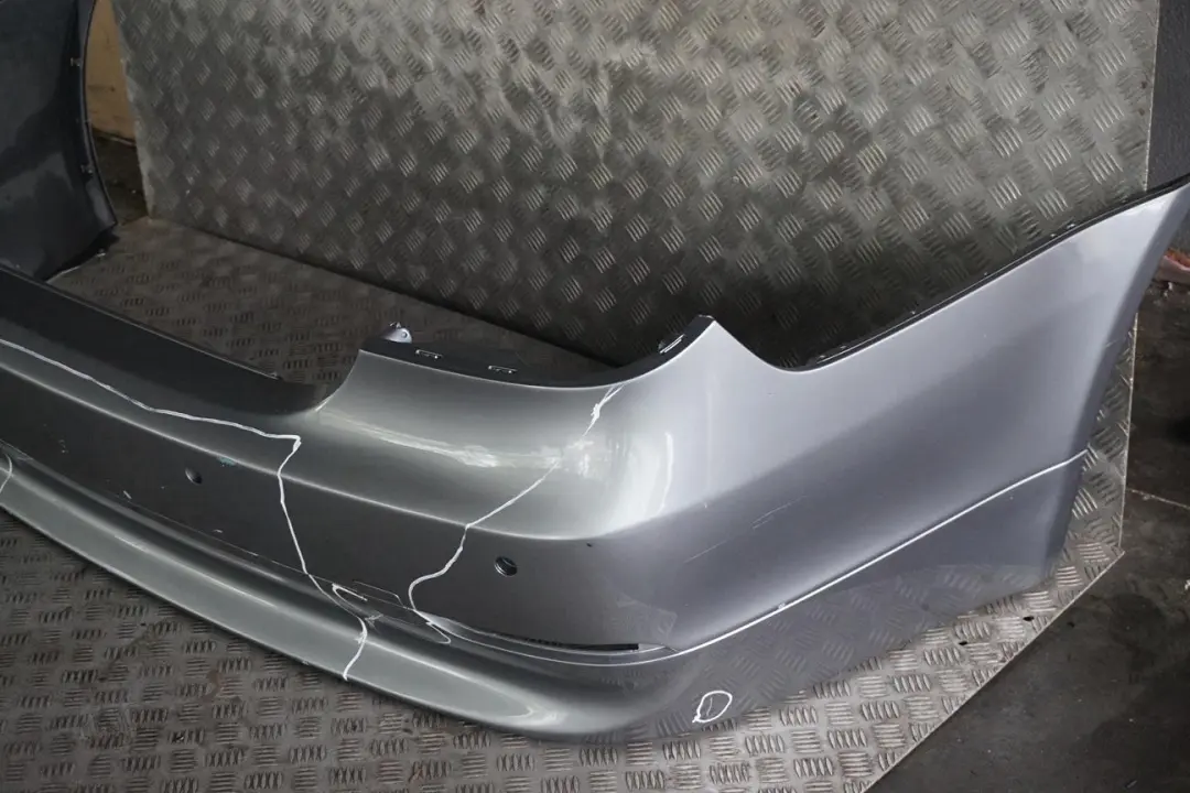 BMW 5 Series E60 2 Saloon Rear Bumper PDC Silbergrau Grey Metallic - A08