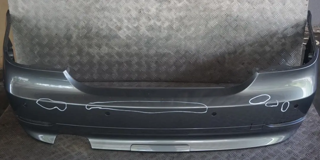 BMW 5 E60 Saloon Rear Bumper PDC Titangrau II Titan Grey Metallic - A36