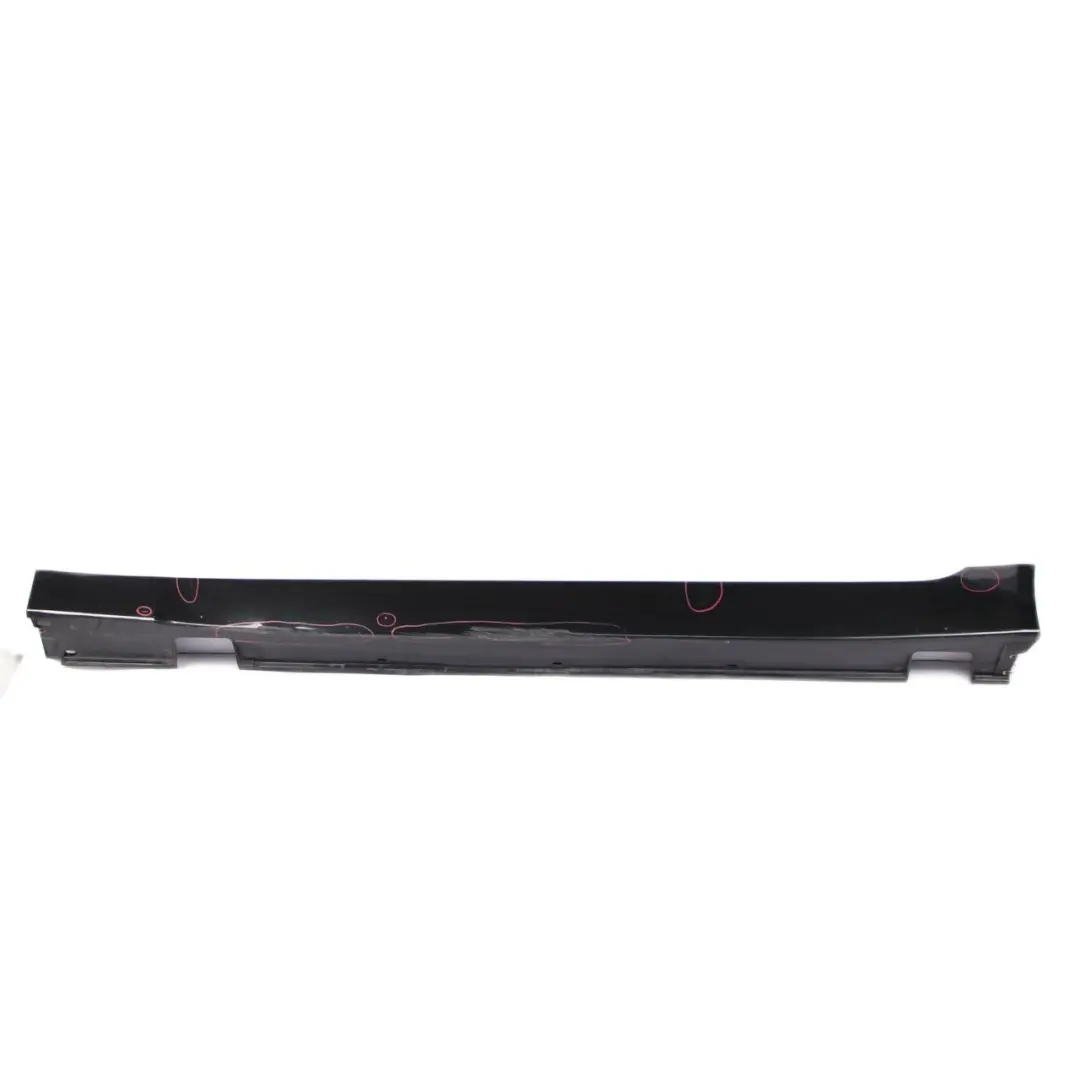 BMW E60 E61 Side Skirt Door Sill Cover Left N/S Black Sapphire Metallic - 475