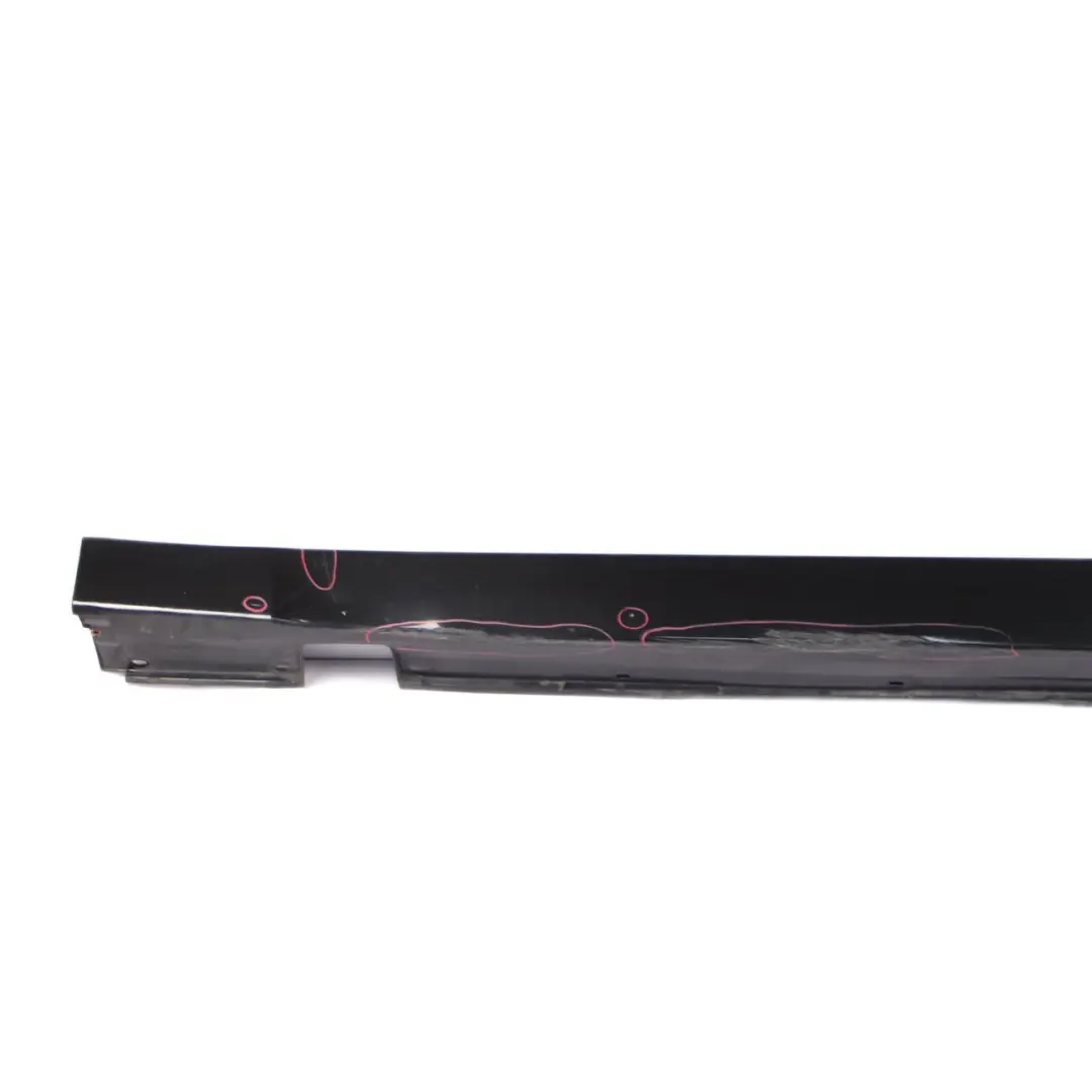 BMW E60 E61 Side Skirt Door Sill Cover Left N/S Black Sapphire Metallic - 475