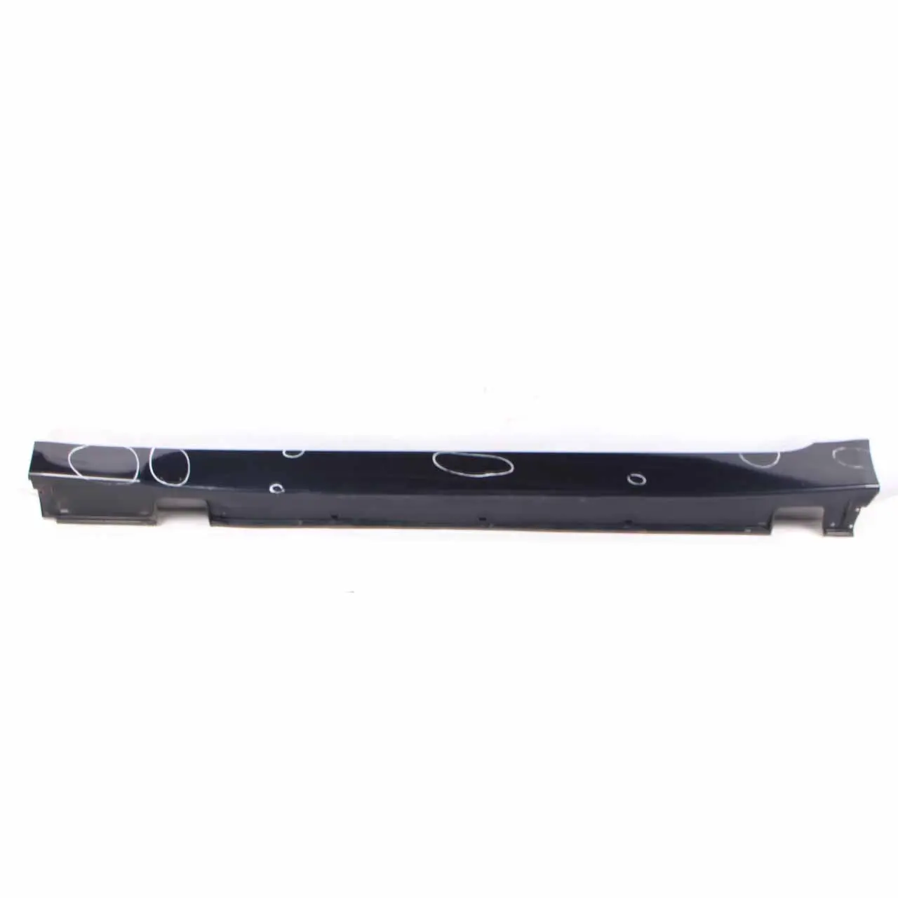 BMW E60 E61 Door Sill Side Cover Skirt Left N/S Monacoblau Blue - A35