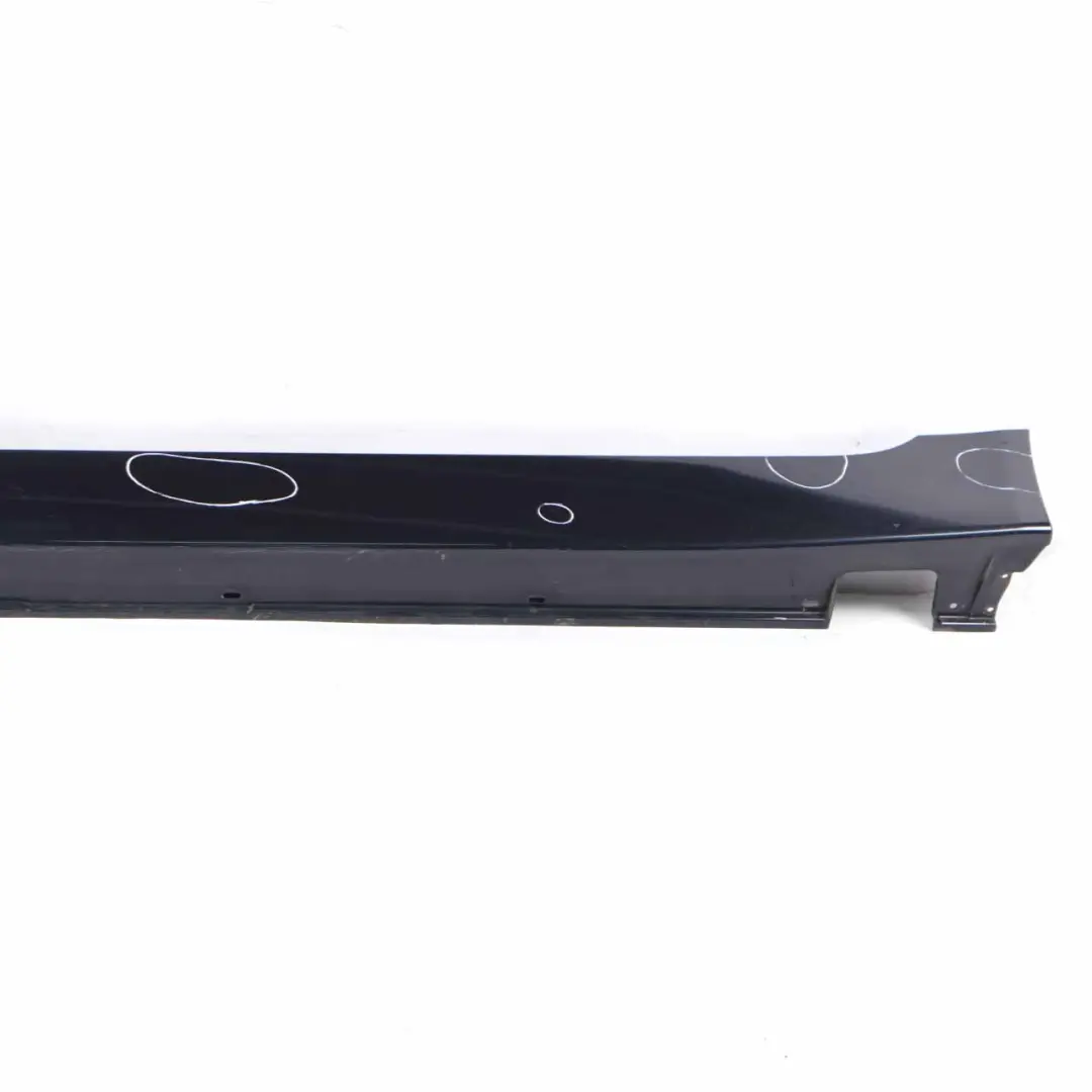 BMW E60 E61 Door Sill Side Cover Skirt Left N/S Monacoblau Blue - A35