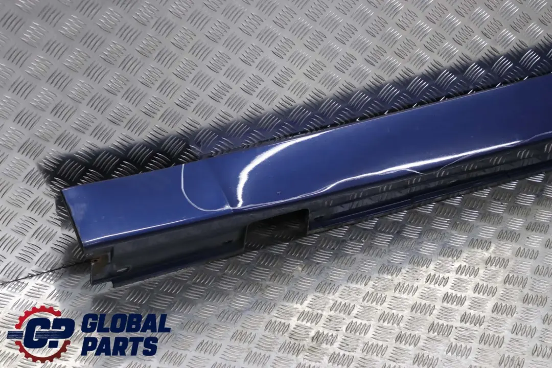 BMW 5 E60 E61 Door Sill Side Cover Skirt Left N/S Mysticblau Blue - A07