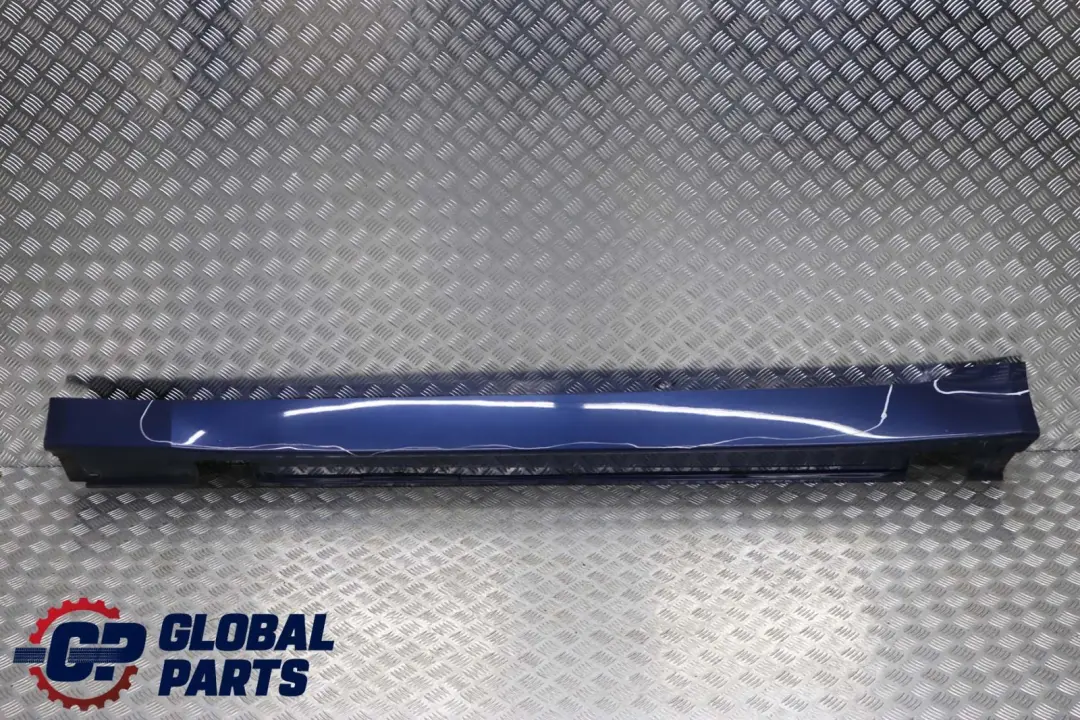 BMW 5 E60 E61 Door Sill Side Cover Skirt Left N/S Mysticblau Blue - A07