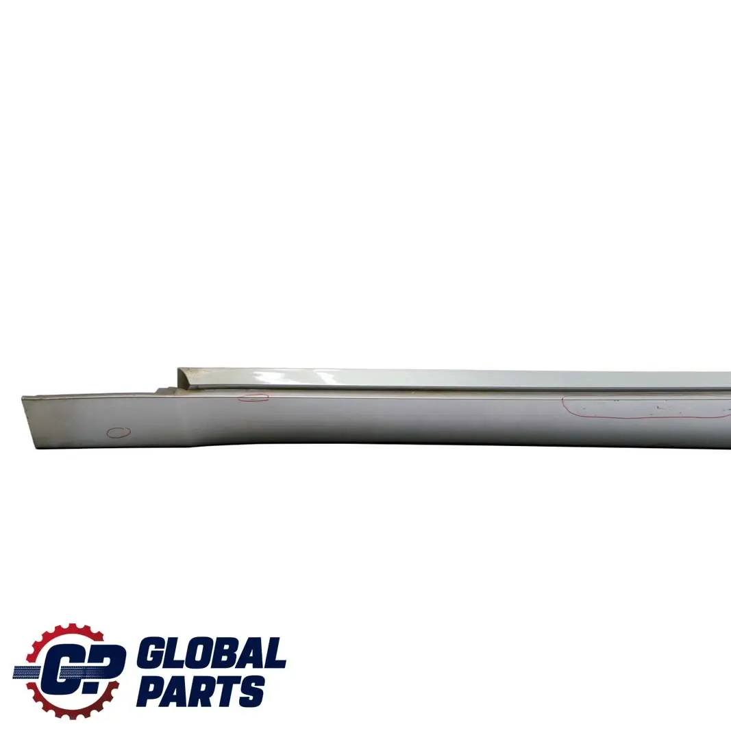 BMW 5 Series E60 E61 Door Sill Side Cover Skirt Left N/S Silbergrau Silver Grey