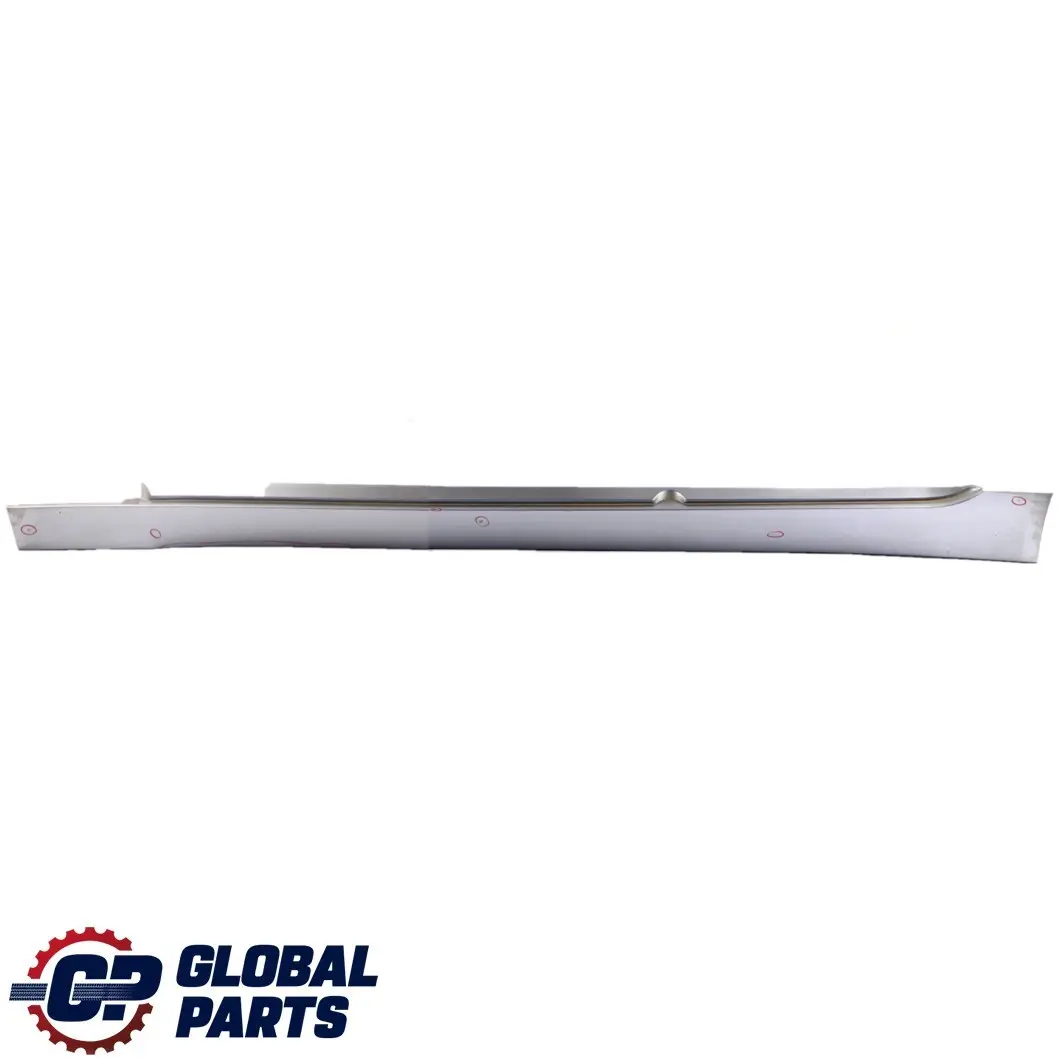 BMW 5 E60 E61 Door Sill Side Cover Skirt Left N/S Silbergrau Silver Grey - A08