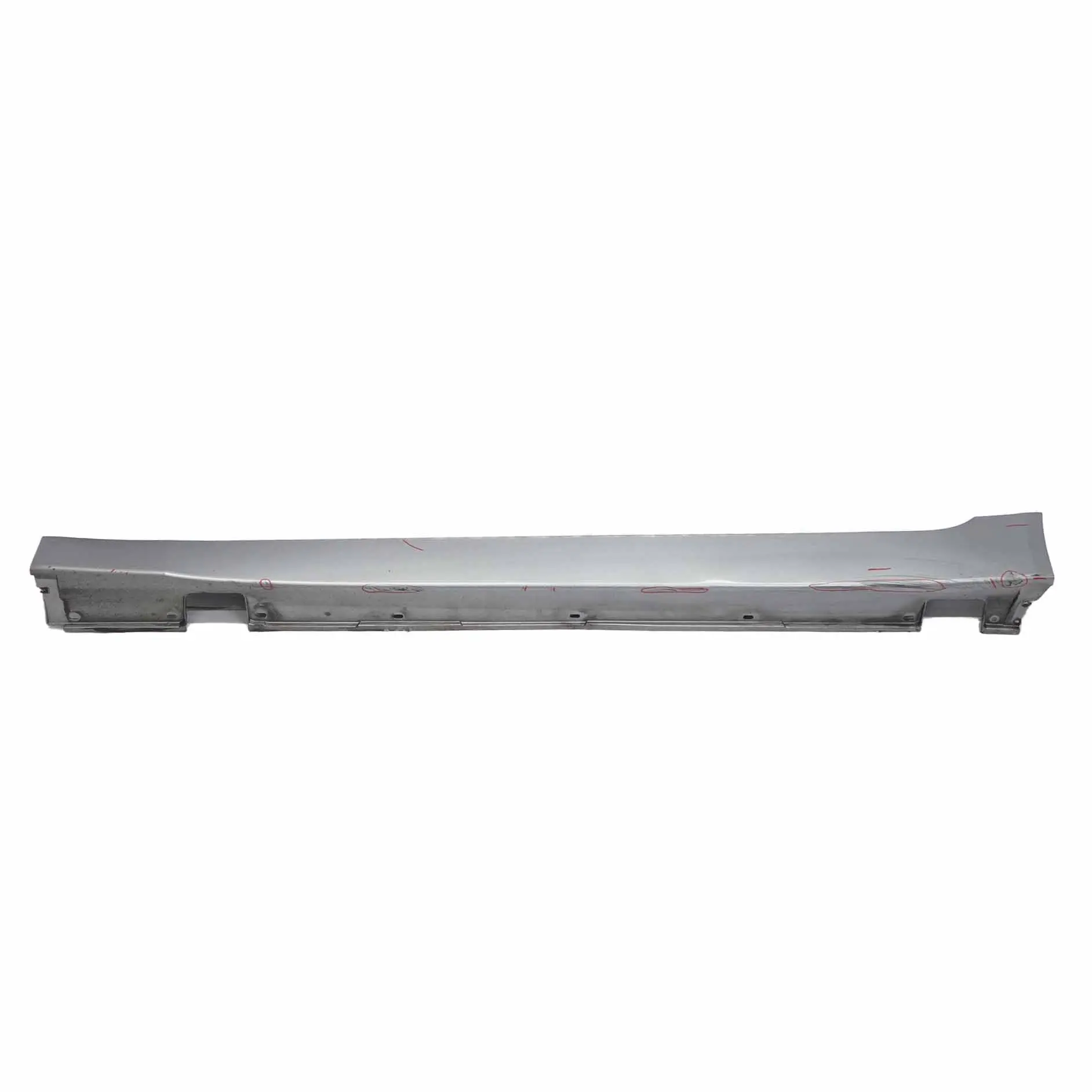 BMW E60 E61 Side Skirt Door Sill Cover Left N/S Silbergrau Silver Grey - A08