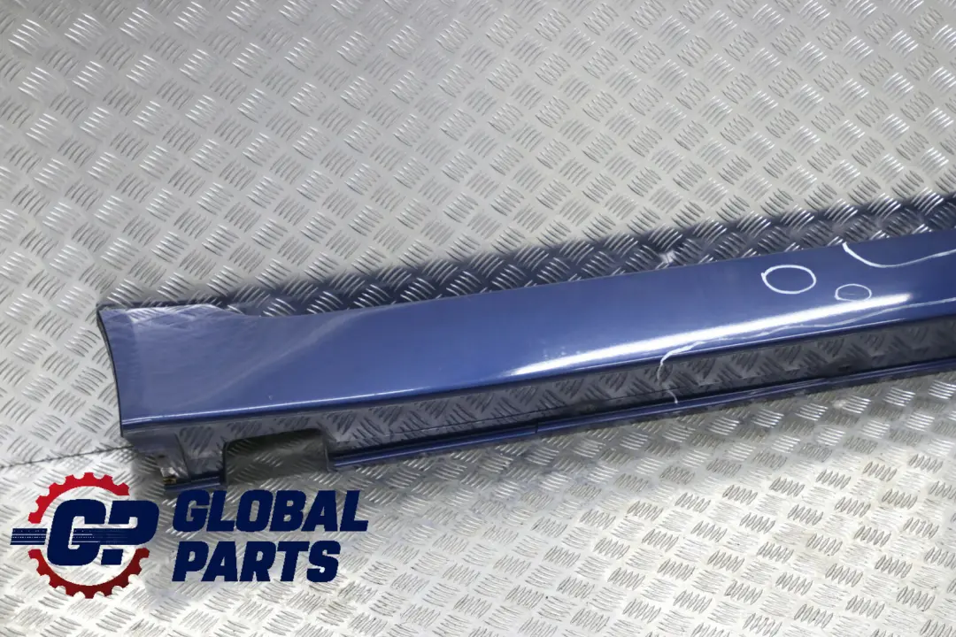 BMW 5 E60 E61 Door Sill Side Cover Skirt Right O/S Mysticblau Blue Metallic A07