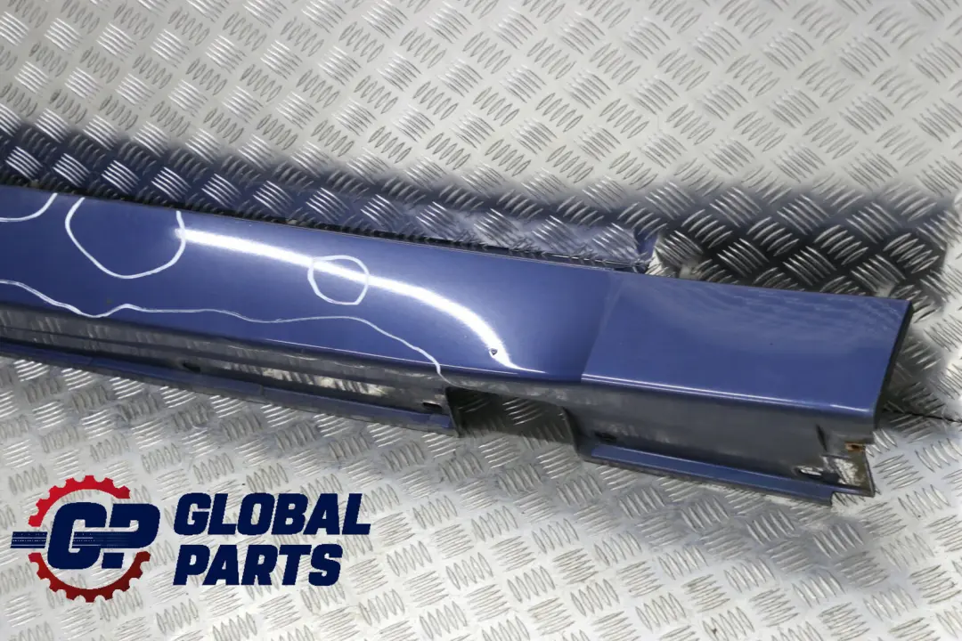 BMW 5 E60 E61 Door Sill Side Cover Skirt Right O/S Mysticblau Blue Metallic A07