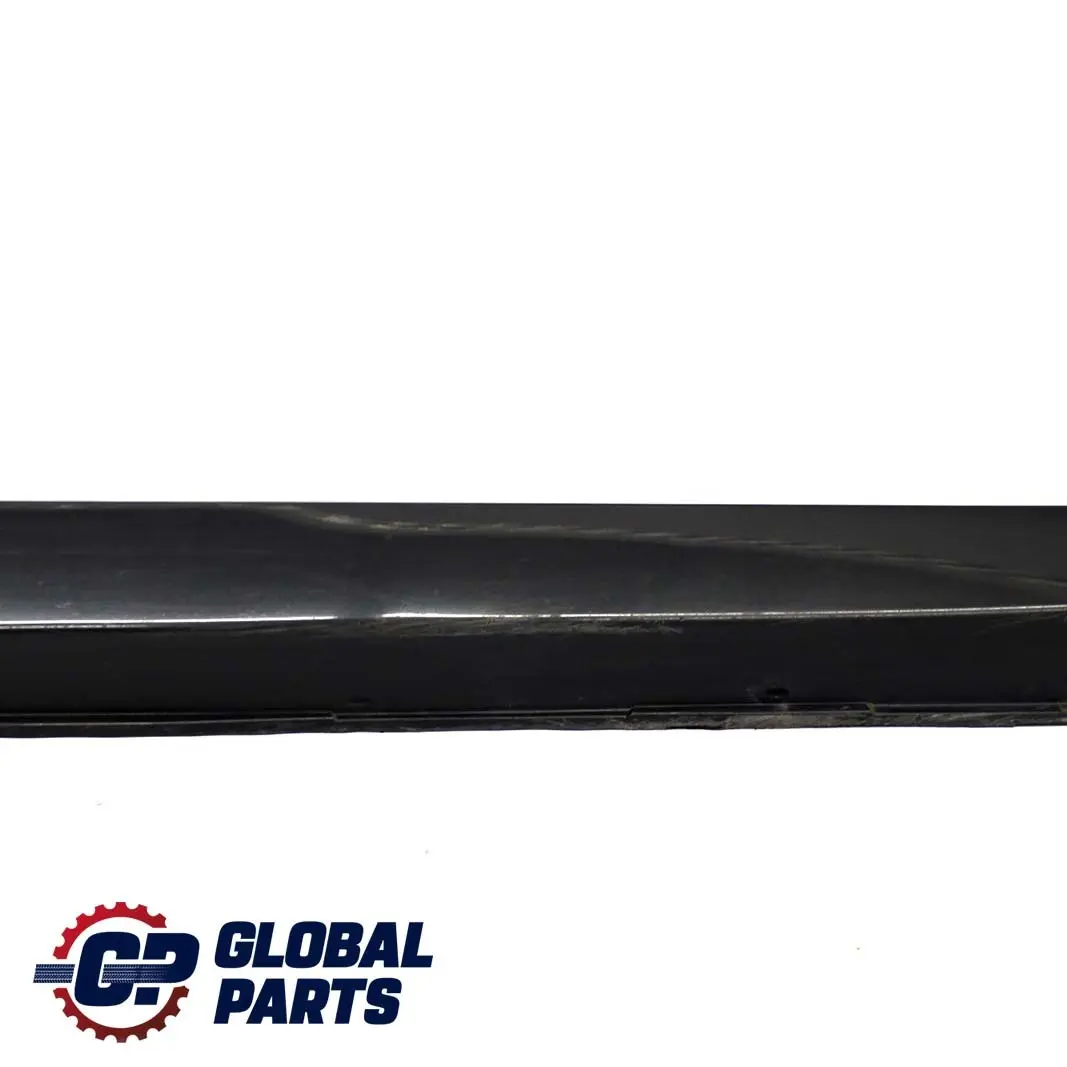 BMW 5 E60 E61 Door Sill Side Cover Skirt Right O/S Black Sapphire - 475