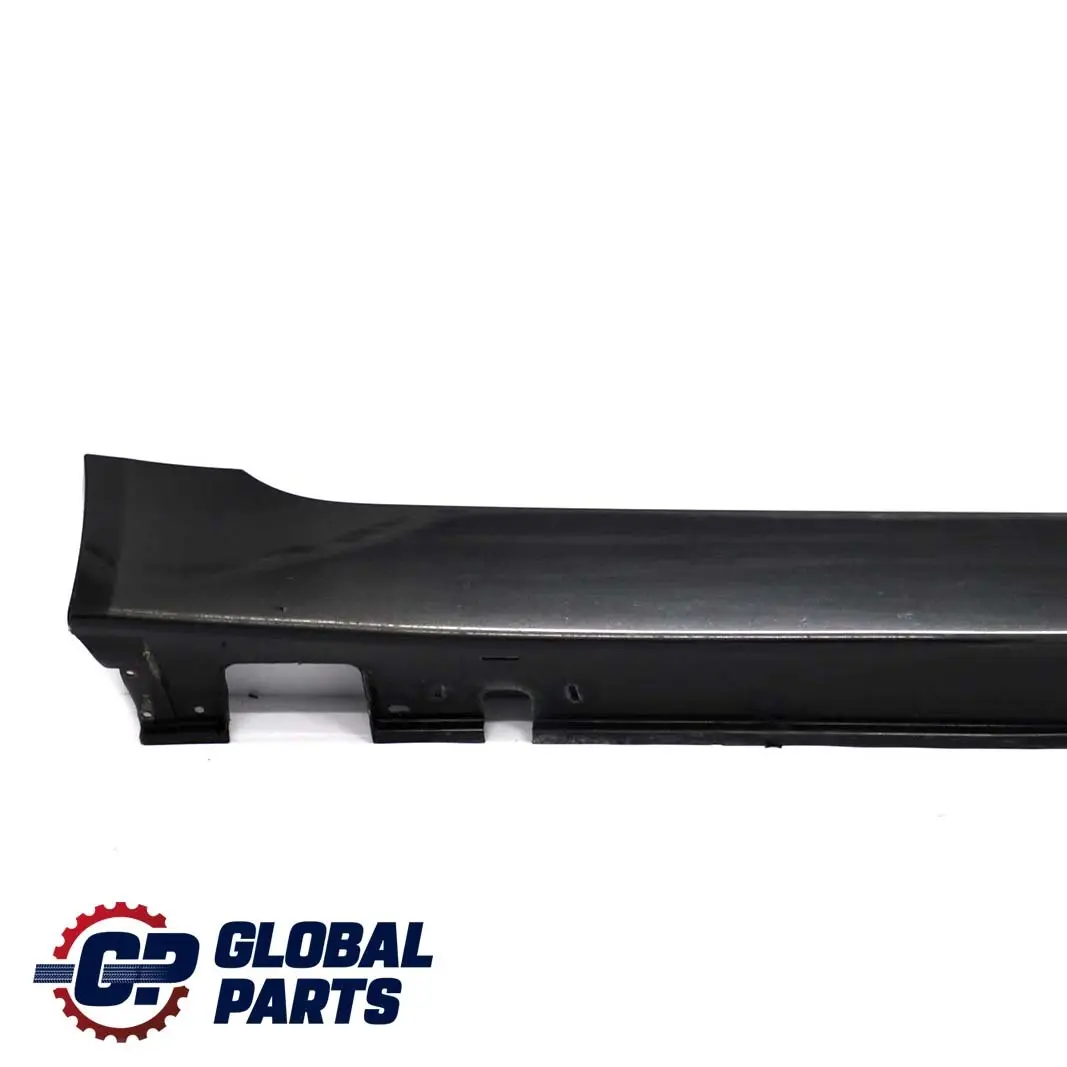 BMW 5 E60 E61 Door Sill Side Cover Skirt Right O/S Black Sapphire - 475