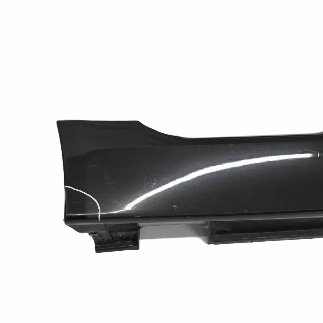 BMW E60 E61 Side Skirt Door Sill Cover Right O/S Black Sapphire Metallic - 475