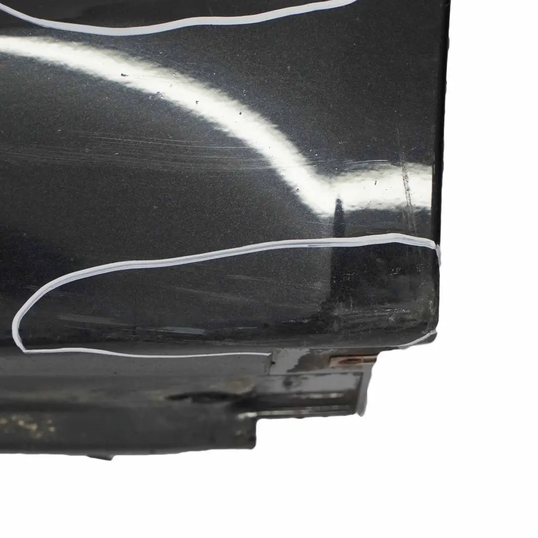 BMW E60 E61 Side Skirt Door Sill Cover Right O/S Black Sapphire Metallic - 475