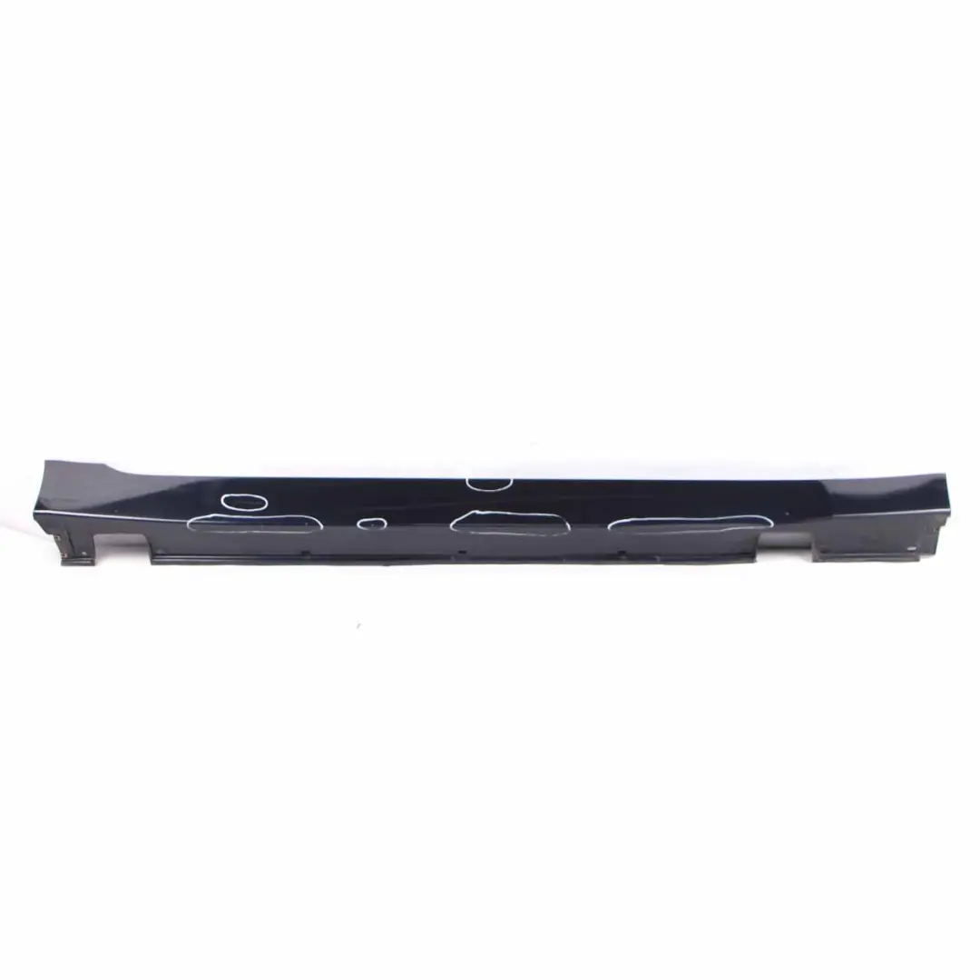 BMW E60 E61 Side Skirt Door Sill Cover Right O/S Monacoblau Blue Metallic - A35