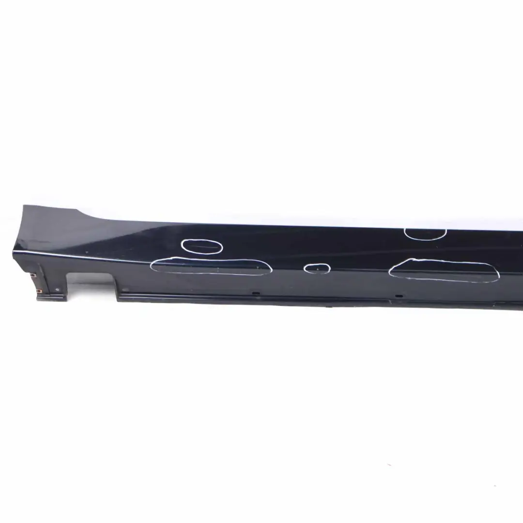 BMW E60 E61 Side Skirt Door Sill Cover Right O/S Monacoblau Blue Metallic - A35