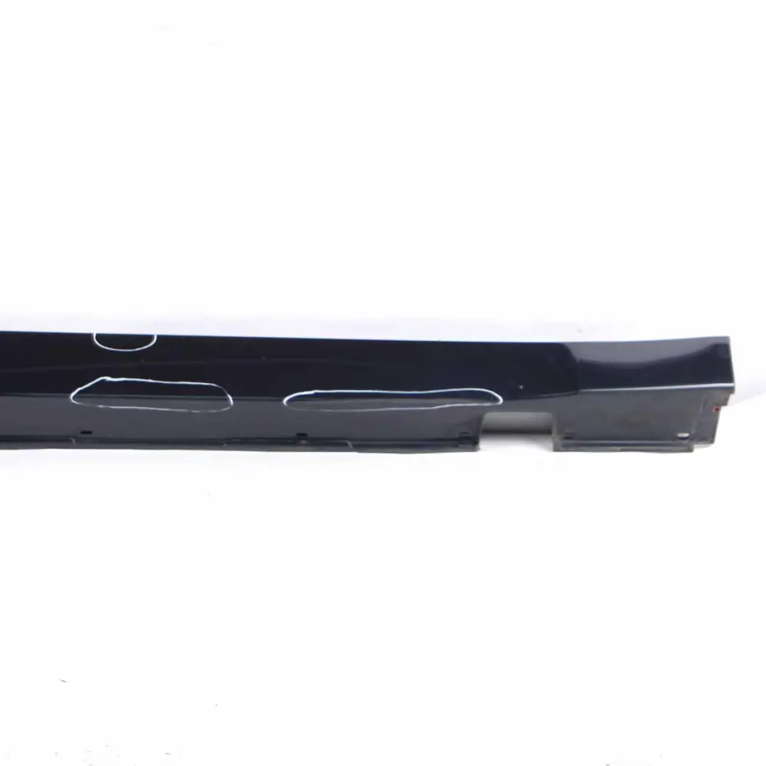 BMW E60 E61 Side Skirt Door Sill Cover Right O/S Monacoblau Blue Metallic - A35