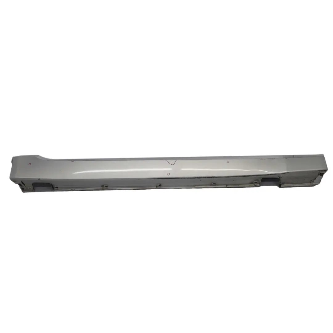 BMW 5 E60 E61 6 Door Sill Side Cover Skirt Right O/S Titansilber Silver - 354