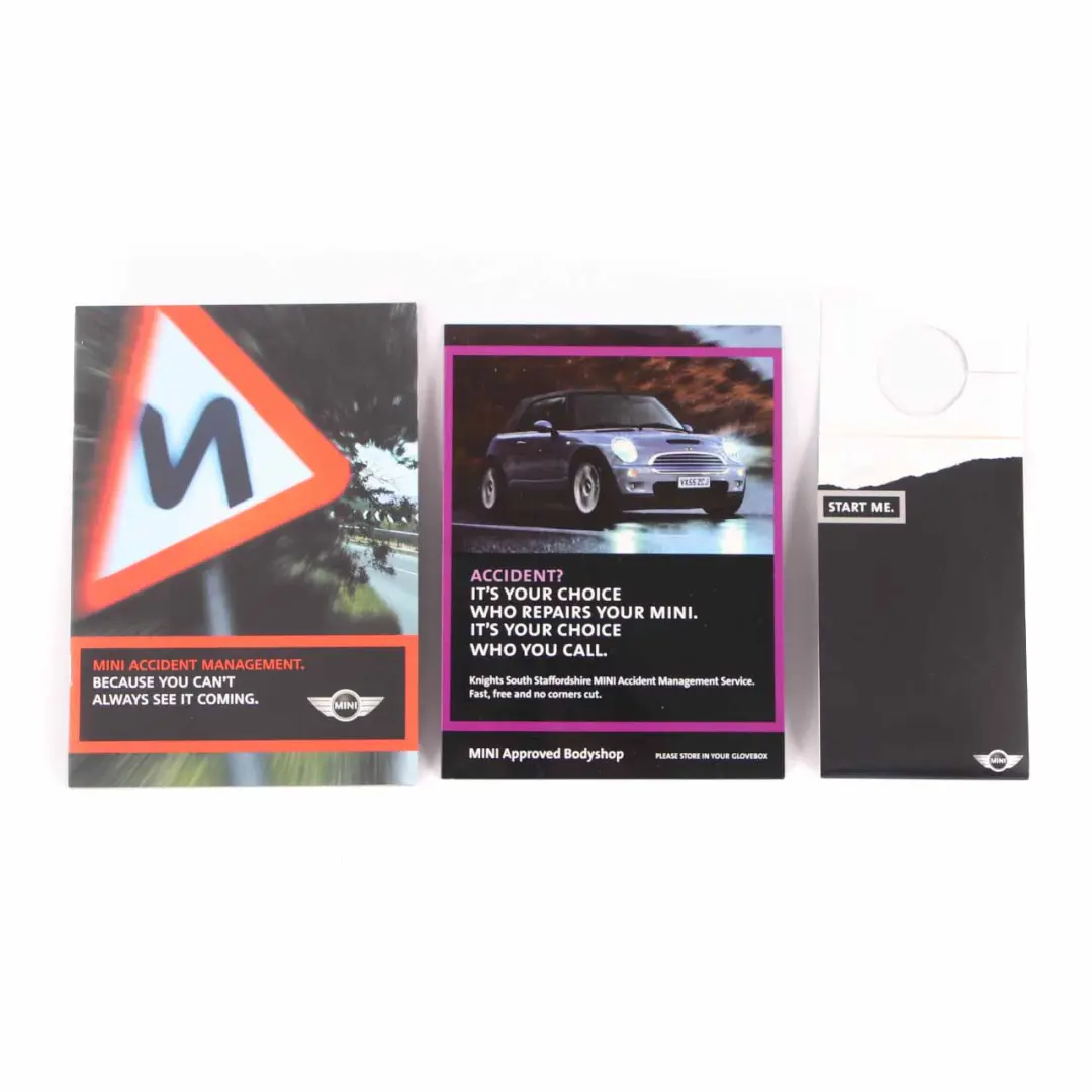 Mini R50 R53 Service Booklet Owner's Handbook Book Pouch Case Wallet Set 0157206