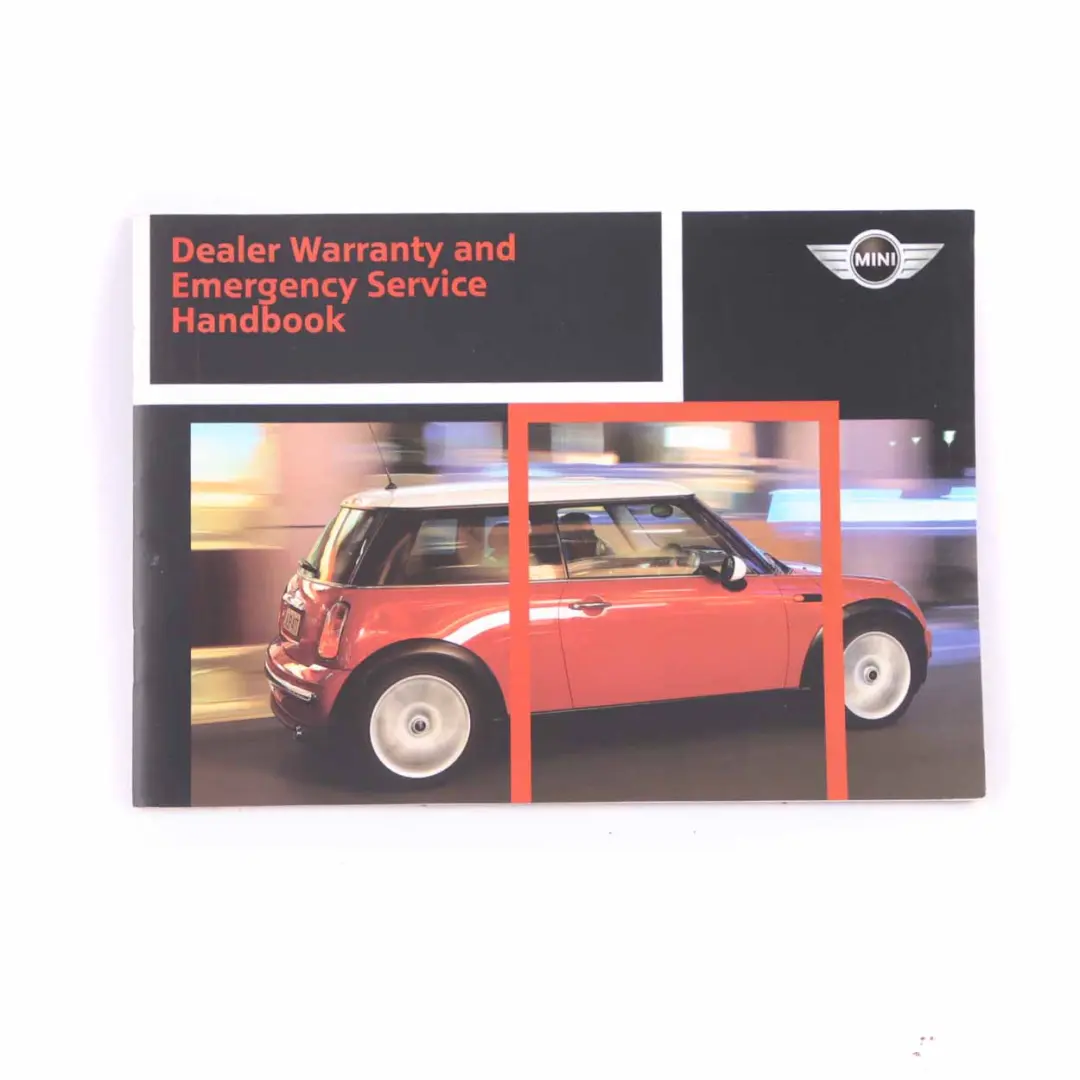 Mini R50 R53 Service Booklet Owner's Handbook Book Pouch Case Wallet Set 0157206