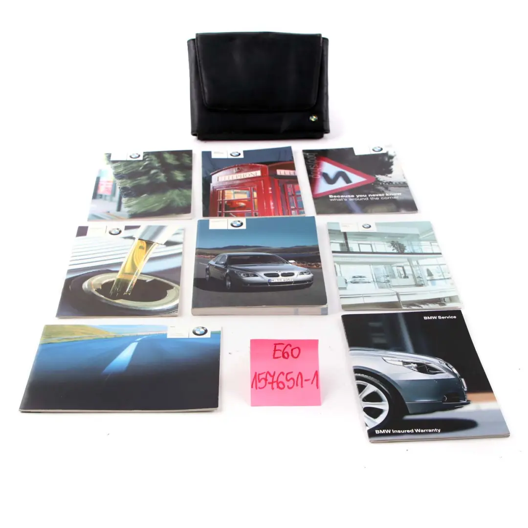 BMW 5 Series E60 Owner's Service Handbook Case Pouch Wallet 0157651