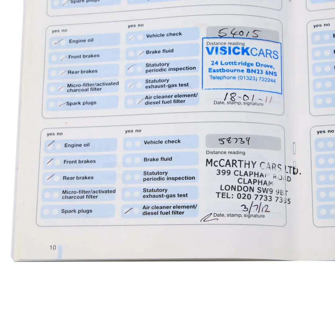BMW 5 Series E60 Owner's Service Handbook Case Pouch Wallet 0157651