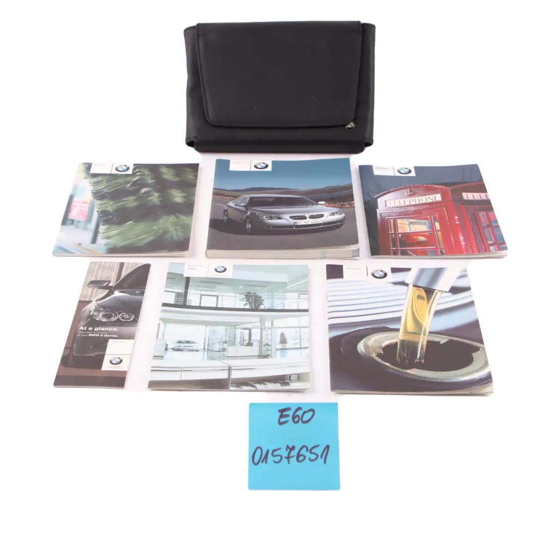 BMW 5 Series E60 Owner's Guide Service Handbook Case Pouch Wallet 0157651
