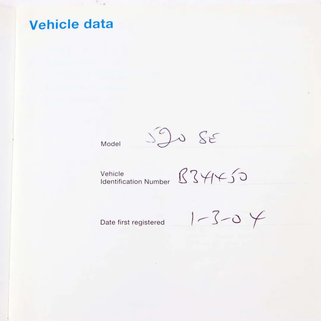 BMW 5 Series E60 Owner's Guide Service Handbook Case Pouch Wallet 0157651