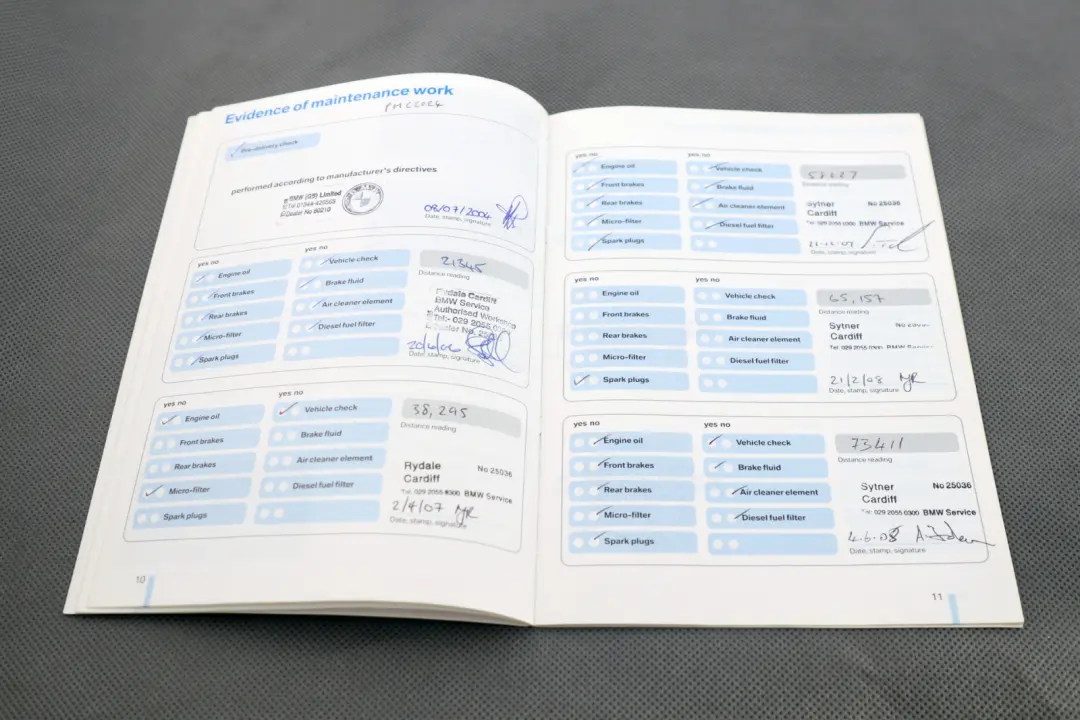BMW 1 Series E87 Service Booklet Owner's Handbook CD Player Instructions