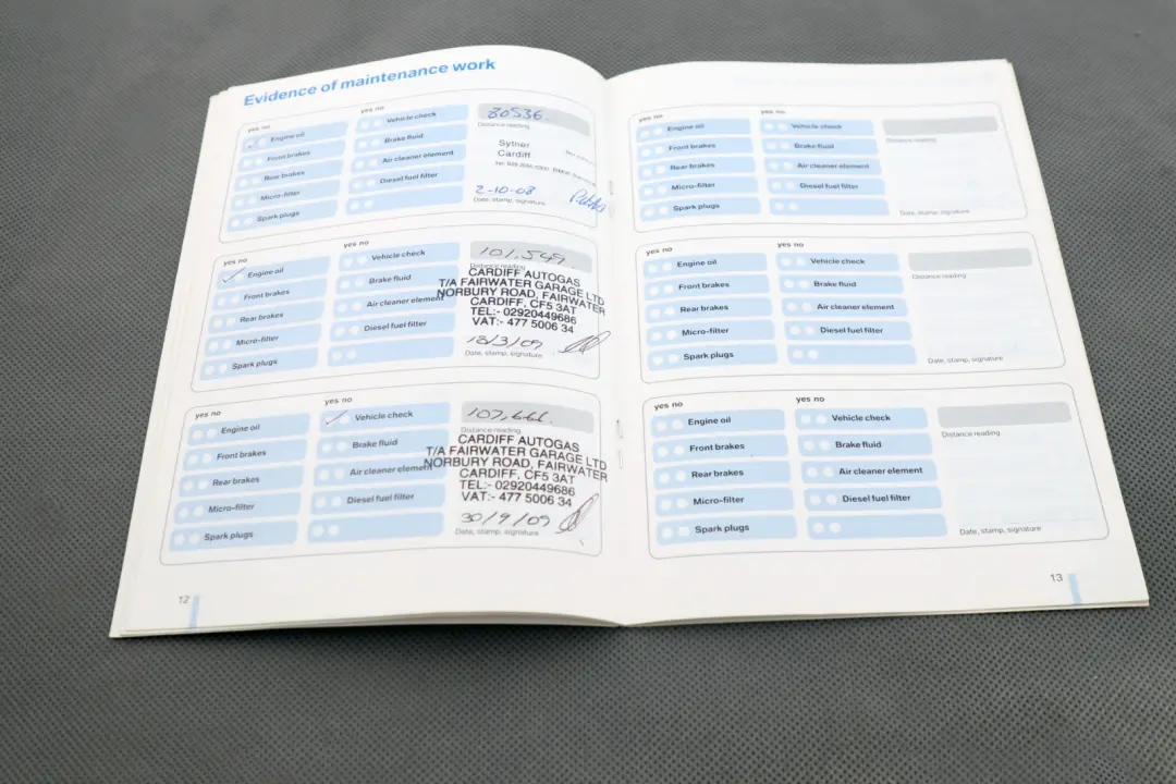 BMW 1 Series E87 Service Booklet Owner's Handbook CD Player Instructions