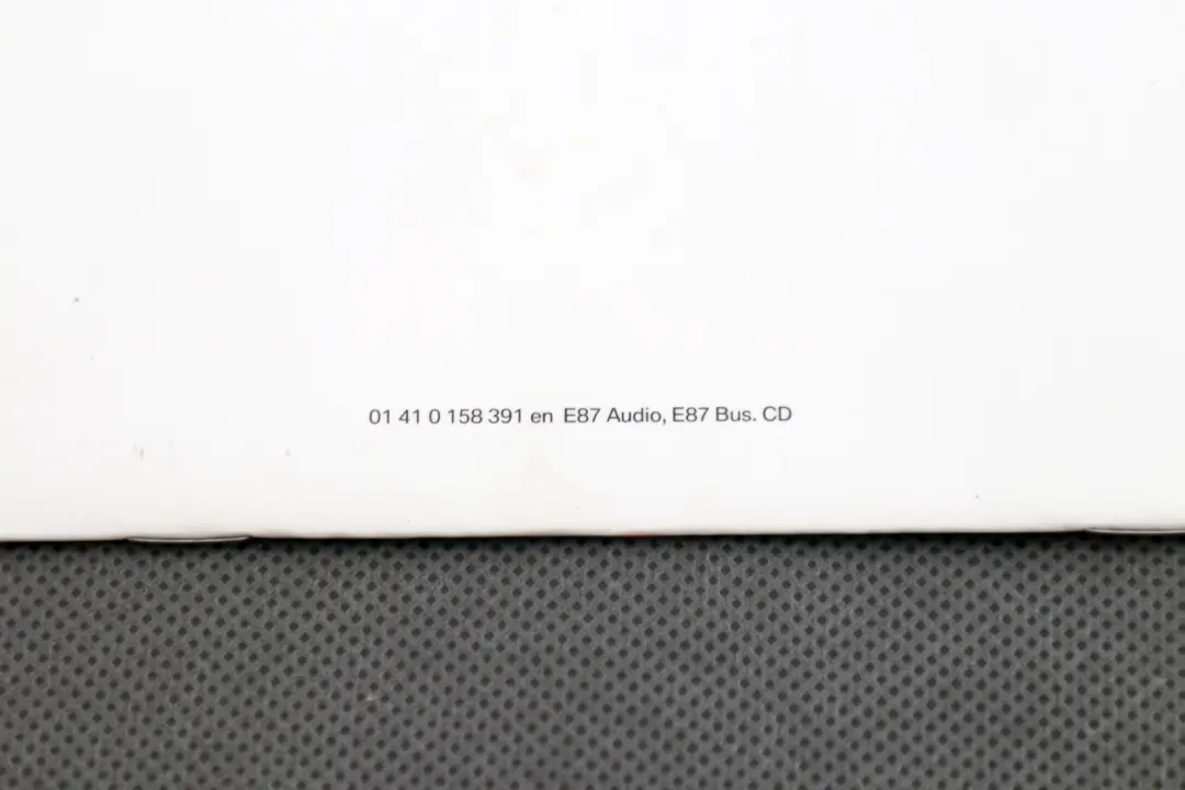 BMW 1 3 Series E81 E87N E90 E91 Book Operating Instructions Radio Business CD