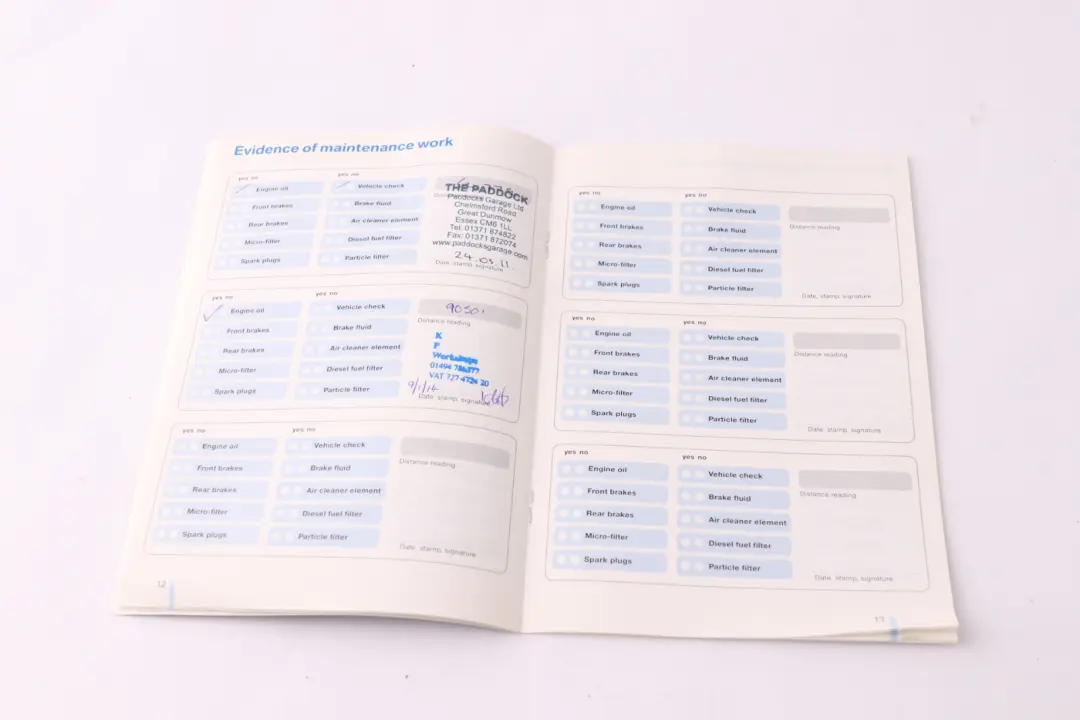 BMW 5 6 Series 1 E60 E61 E63 E64 Service Booklet Book 0158625