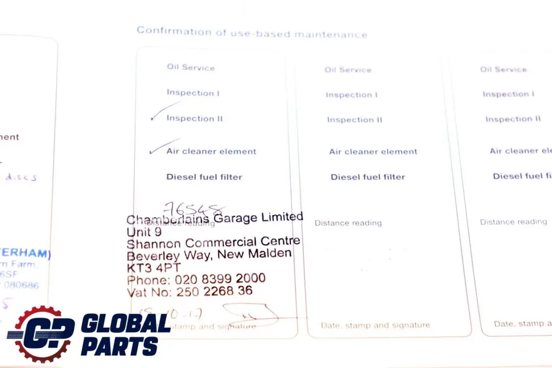 BMW X3 X5 Z4 Series E53 E83 E85 Service Booklet Book 0158637