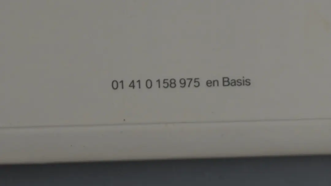 Owner's Handbook CD Player Instructions Care Tips BMW 1 Series 1 E87 - SKU 0158975-1 - Part number 158975