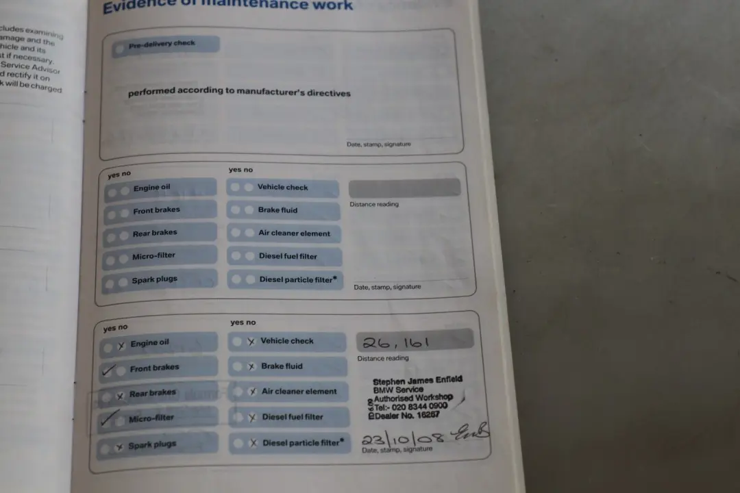 BMW 1 Series 2 E87 Service Booklet Owner's Handbook CD Player Instructions