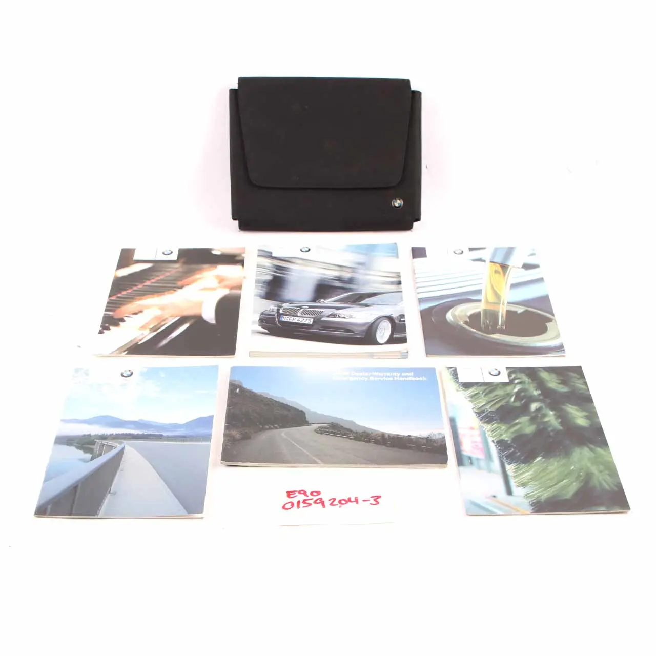 BMW E90 Service Booklet Owner's Handbook Pouch Case Wallet Set